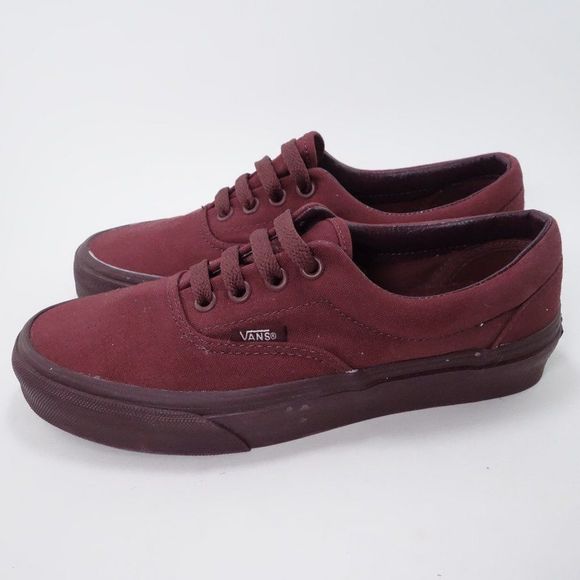 Vans Shoes - Vans Era Womens Size 6 Canvas Skate Shoes Port Royale Triple Red Lace Up Sneaker